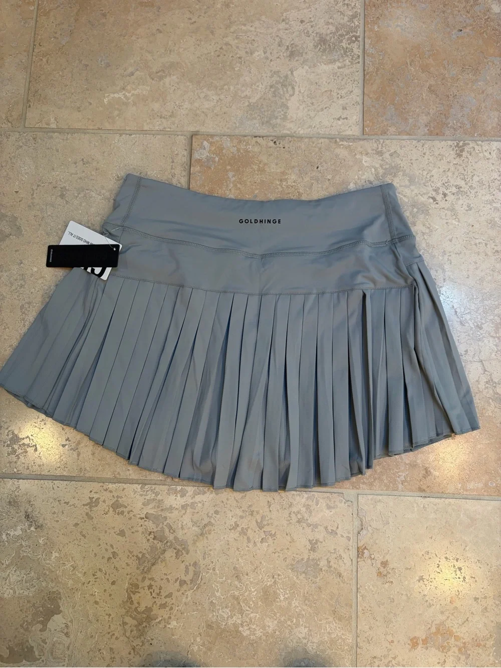 Goldhinge Women's Pleated Tennis Skirt - Grey